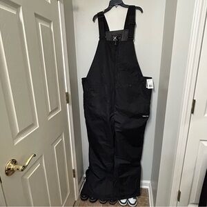 Arctix Mens Essential Insulated Snowpants Bib Overalls Black 4X New With Tags